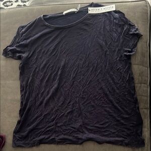 Alice + Olivia Blue Short Sleeve Tee